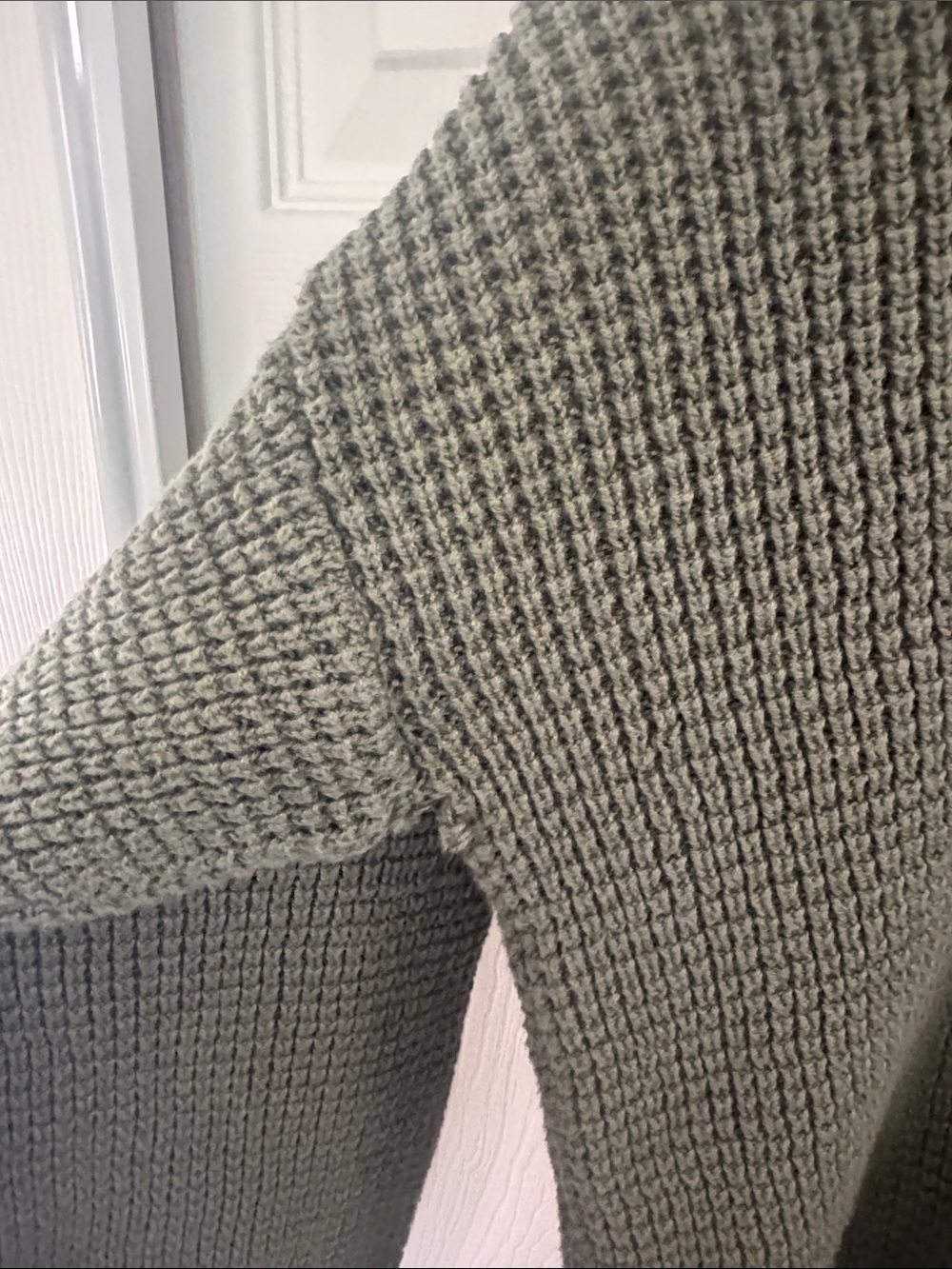Vintage Browning Men's Olive Green Knit Sweater - Casual Waffle Crewneck - Picture 7 of 10